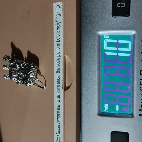 VINTAGE FILIGREE SILVER-TONE ELEPHANT DROP DANGLE HOOK 1" EARRINGS - Picture 8 of 9